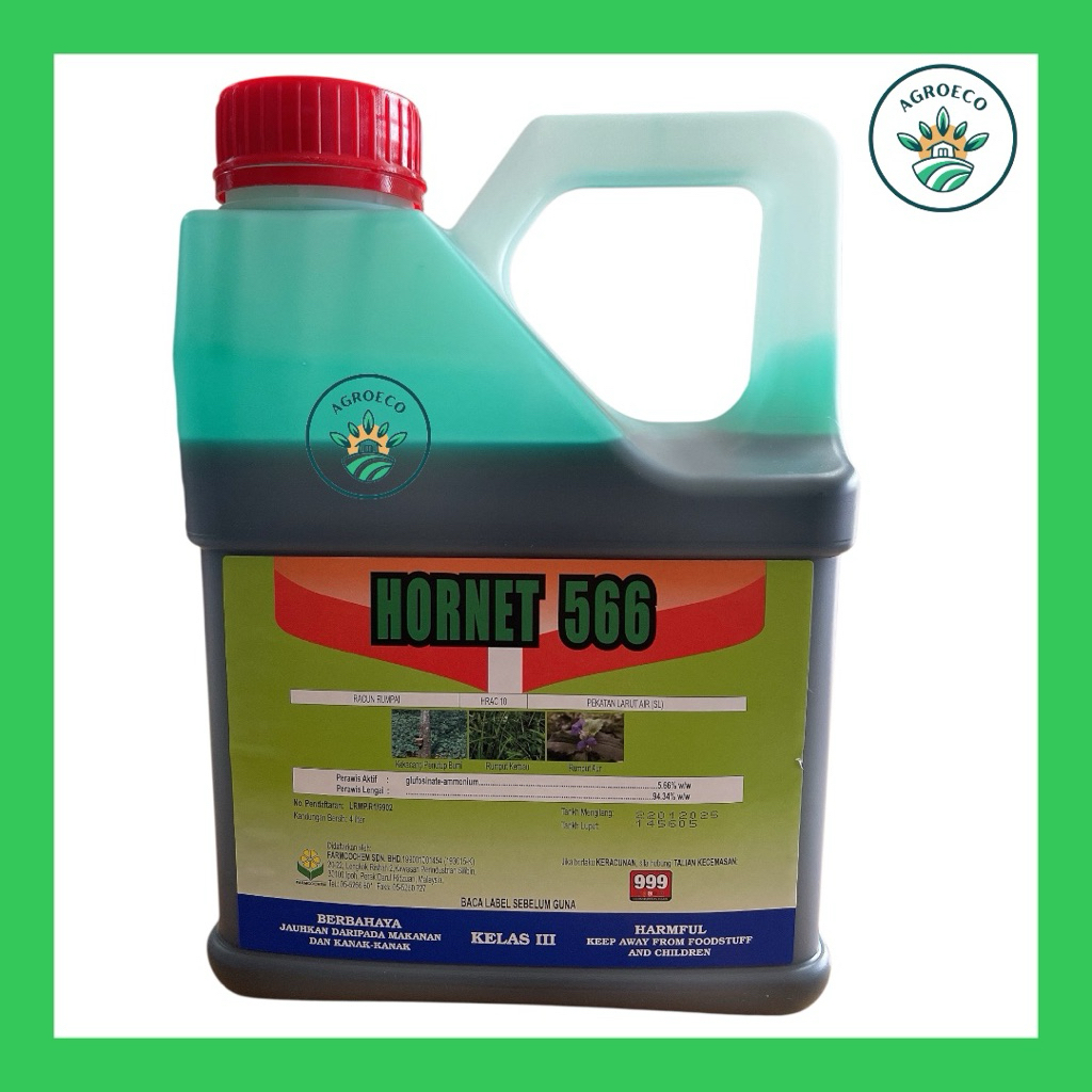 Hornet 566 4L/Herbicide/Racun Rumpai/Racun Sentuh/Sama dgn Rainpat ...