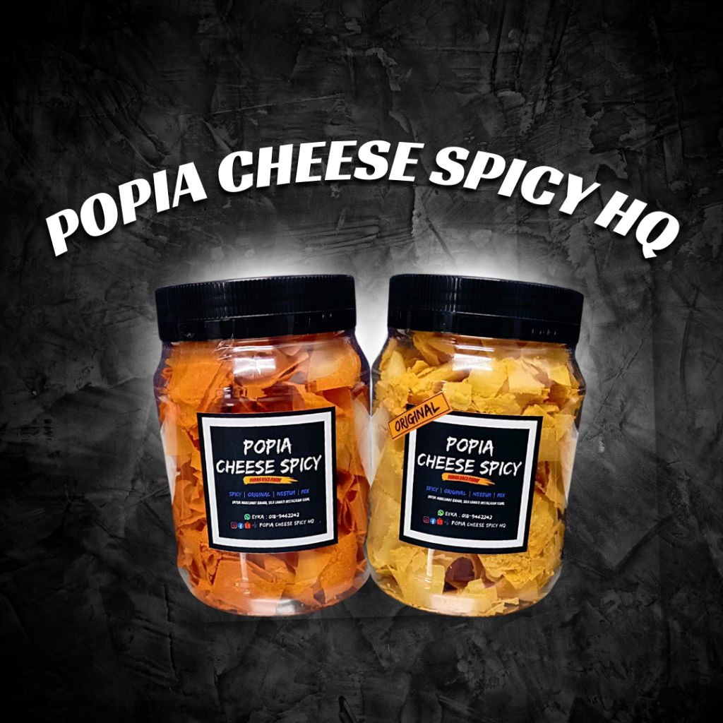 POPIA CHEESE SPICY | CHEESE ORIGINAL 300g+🌶️🧀 | Shopee Malaysia