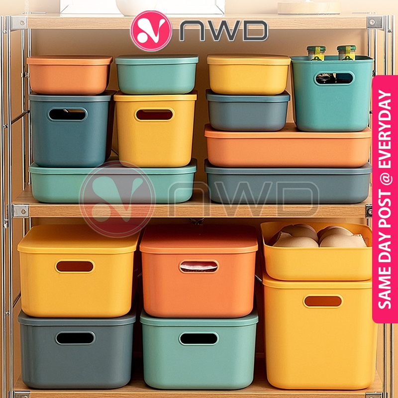 𝗦𝗧𝗥𝗢𝗡𝗚 𝗟𝗢𝗔𝗗 𝗕𝗘𝗔𝗥𝗜𝗡𝗚 》 Colorful Stackable Storage Box With Lid Home ...
