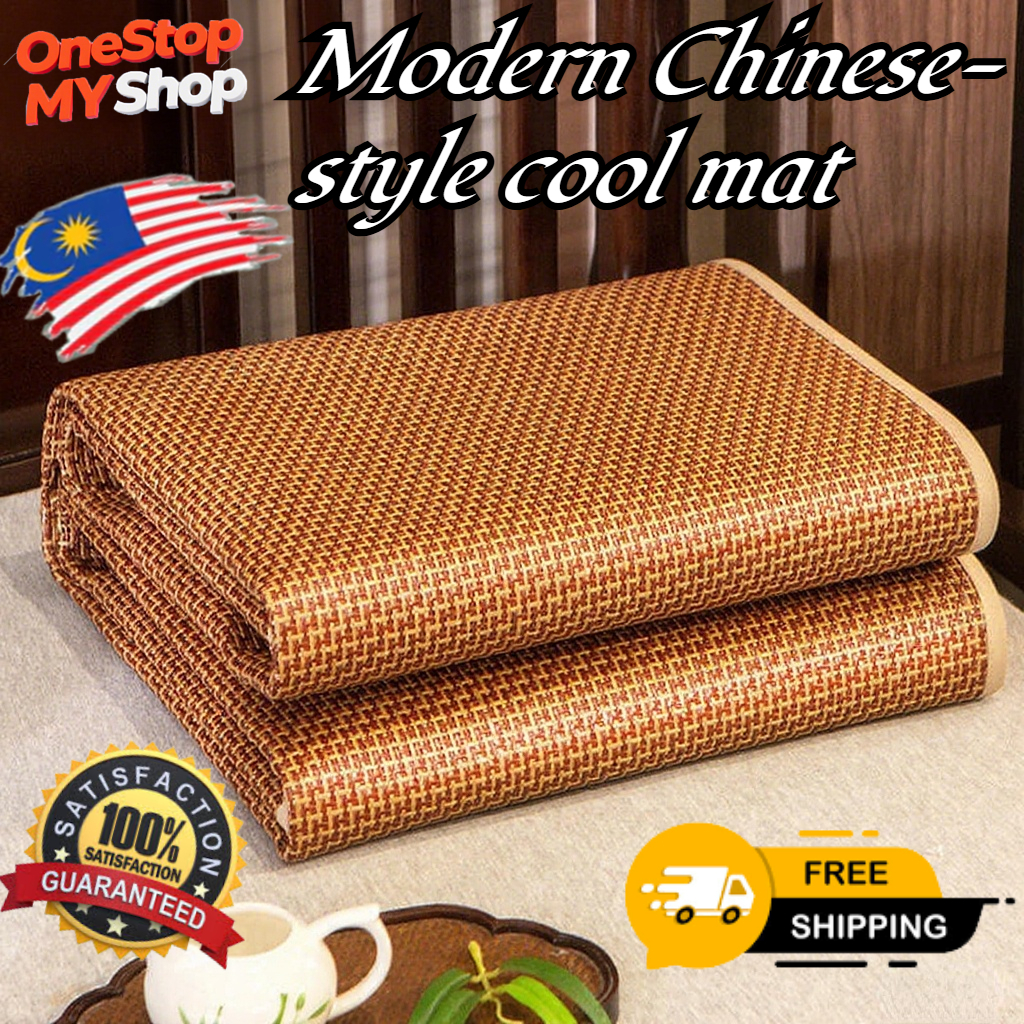 Summer rattan cool mat, foldable ice silk mat, cool and formaldehyde ...