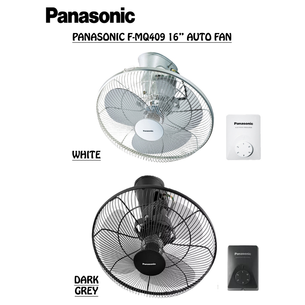 PANASONIC 16 INCH AUTO FAN F-MQ409 WHITE / DARK GREY | Shopee Malaysia