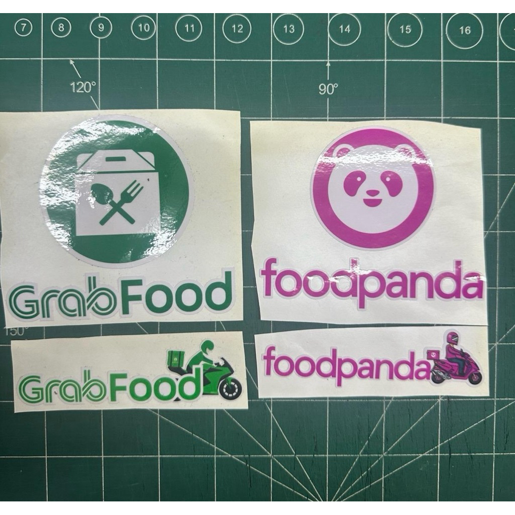 STICKER GRABFOOD/FOODPANDA STICKER MOTOR | Shopee Malaysia