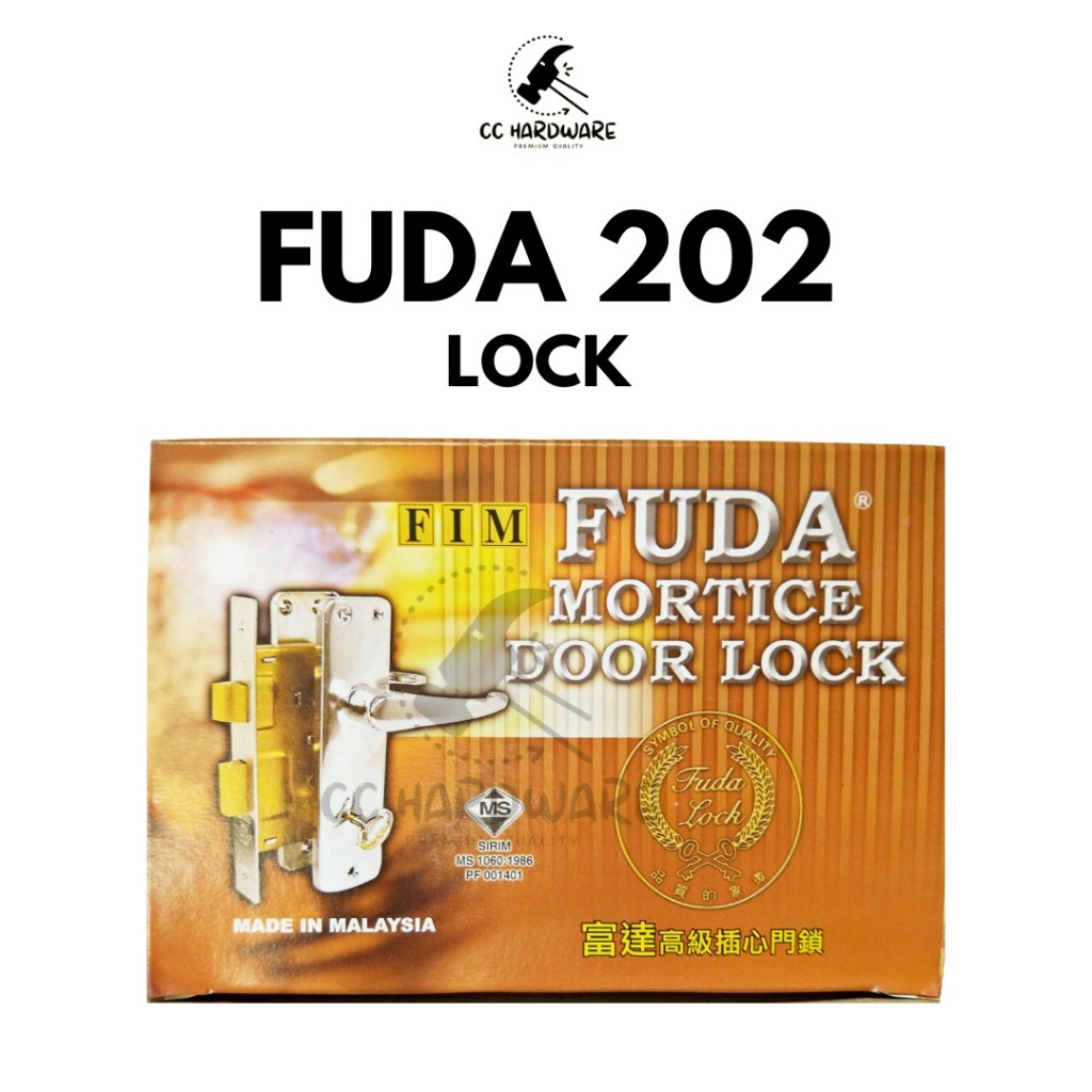 [100% AUTHENTIC] FUDA 202 Door Lock Body – Reliable Mortise Lock with ...