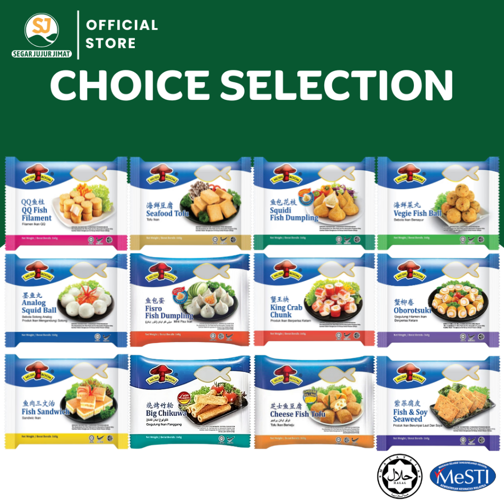 QL FOOD MUSHROOM SELECTION CHOICE STEAMBOAT 160G EACH BEBOLA YONG TAU ...