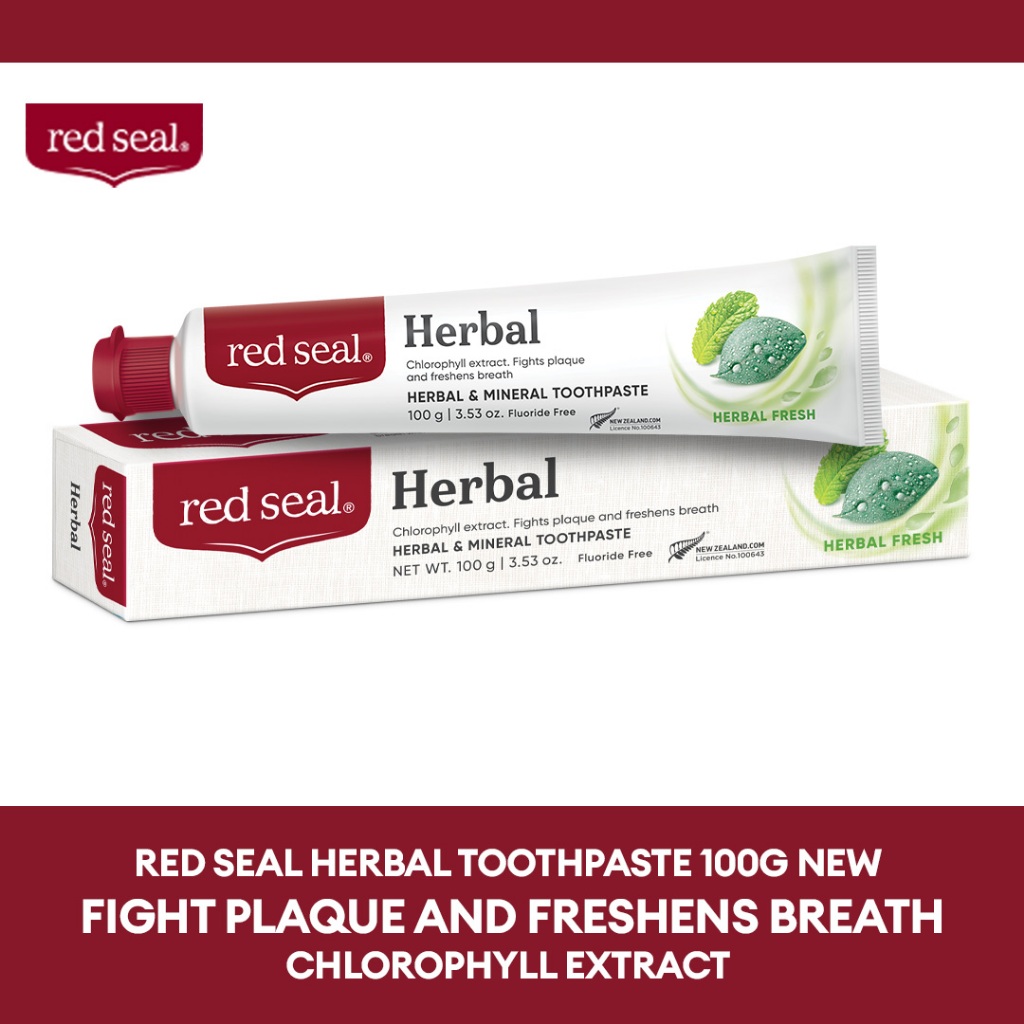 Red Seal Herbal & Mint Toothpaste Fight Plaque & Freshen Breath ...