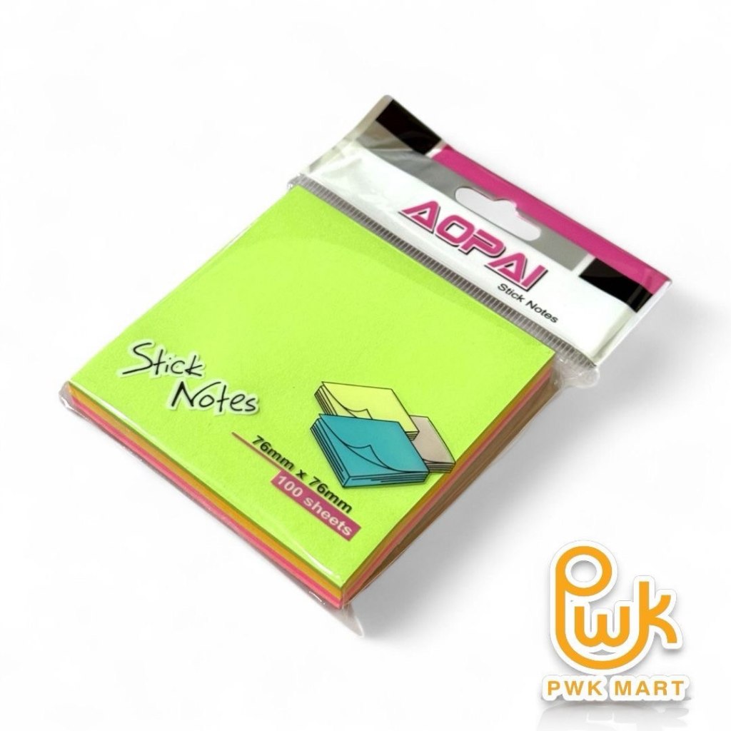 🔥STICK NOTE/ Memo Sticky Note / Pelekat Nota AOPAI B3-1 3 INCH X 3 INCH ...
