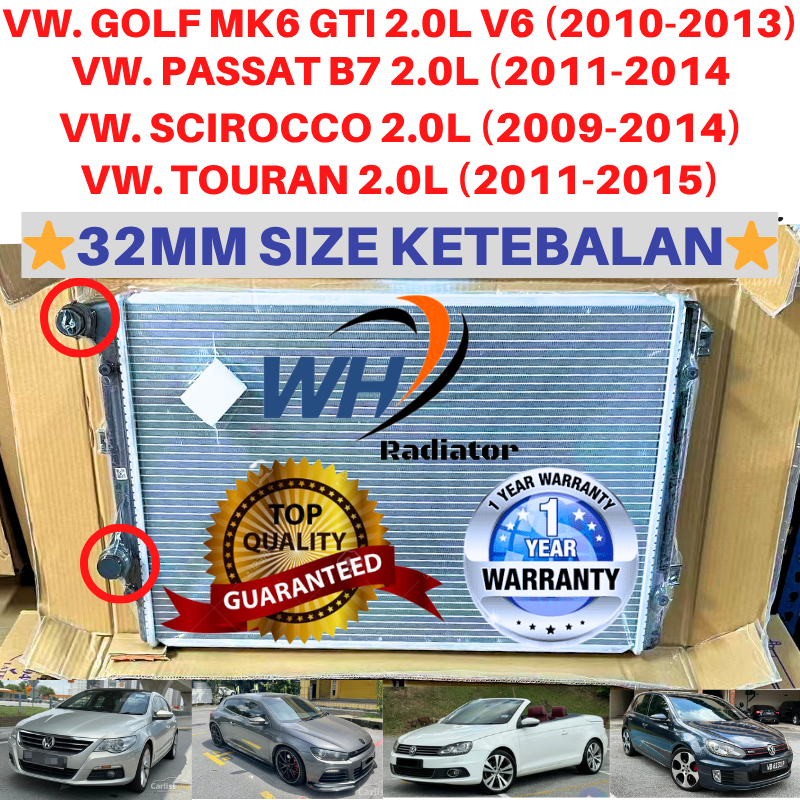 VOLKSWAGEN GOLF MK6 GTI 2.0L V6 /PASSAT B7 2.0 /SCIROCCO /TOURAN 2.0L ...