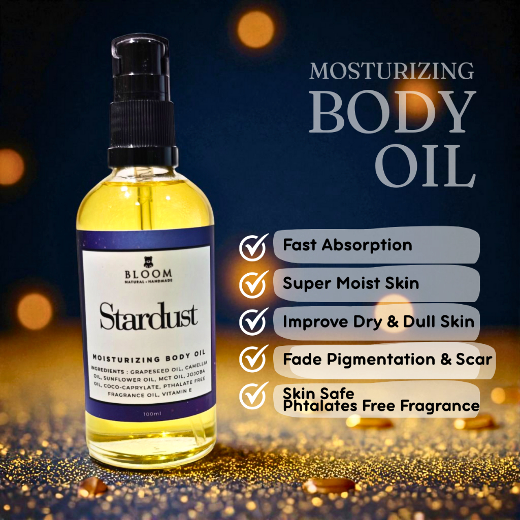 Stardust - Natural Luxurious Body Oil for Dry, Dull Skin (100ml ...