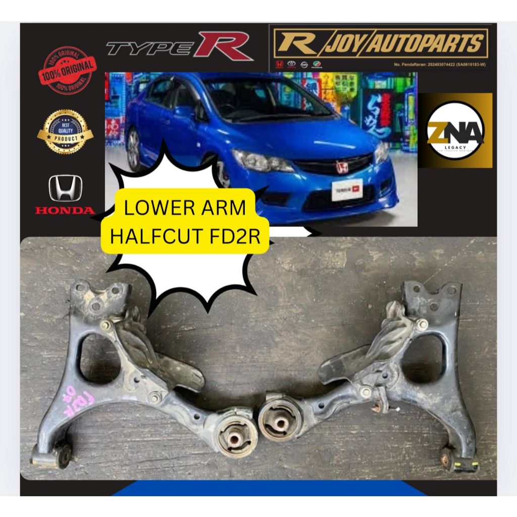 HONDA LOWER ARM TYPE R [HALFCUT FD2R] | Shopee Malaysia