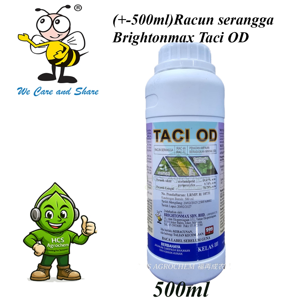 (+-500ml) Racun serangga acetamiprid+ pyriproxyfen Brightomax TACI OD ...