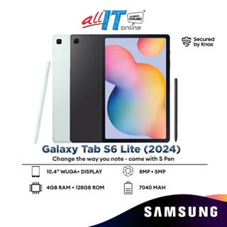 Samsung Galaxy Tab S6 Lite 2024 10.4 inch WiFi (P620) Android Tablet (4GB RAM + 128GB ROM) - Grey / Blue