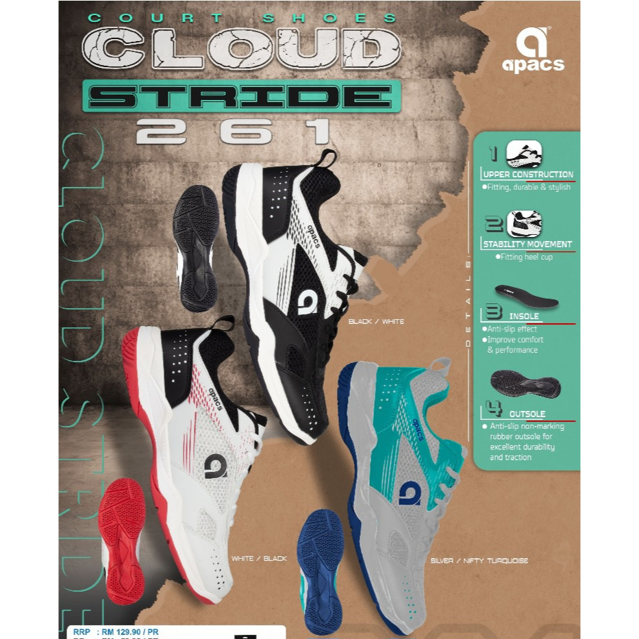 Apacs Badminton Shoe CS 261 | Shopee Malaysia