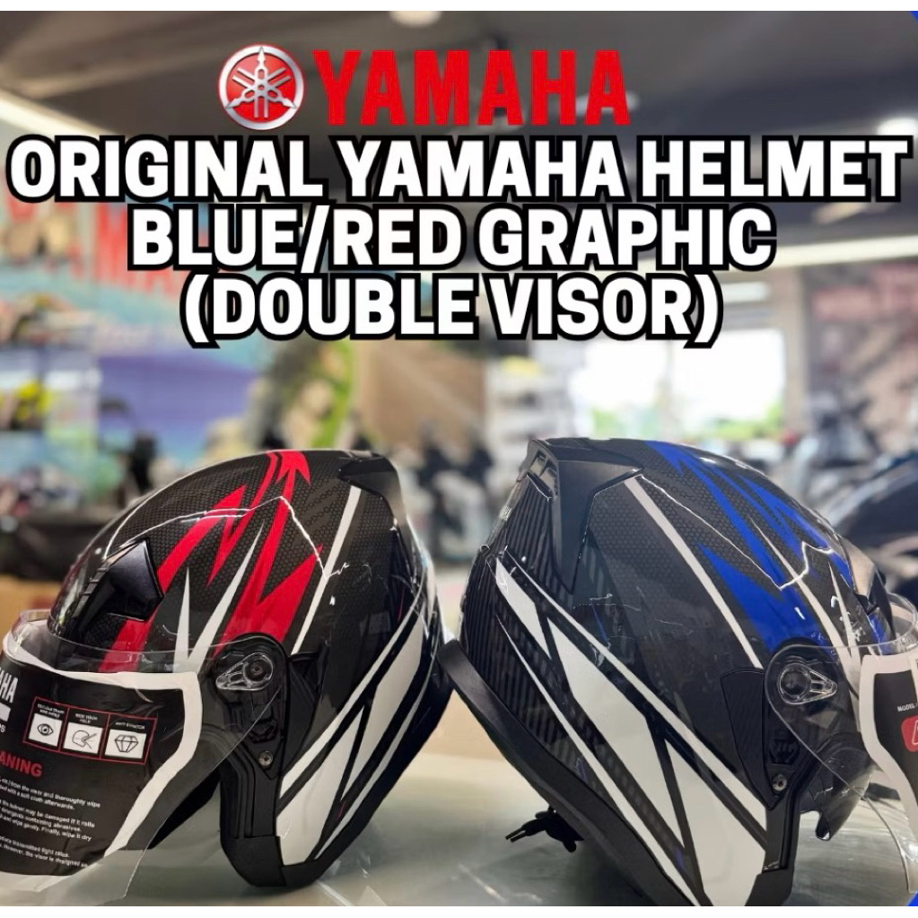 Yamaha Helmet Double Visor R-Series | Shopee Malaysia