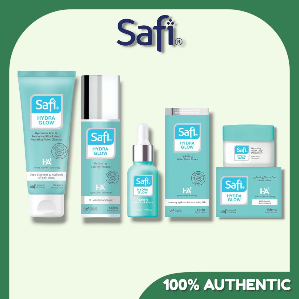 SAFI HYDRA GLOW HYDRATING SKINCARE | HYALURONIC ACID | VITAMIN B5 ...