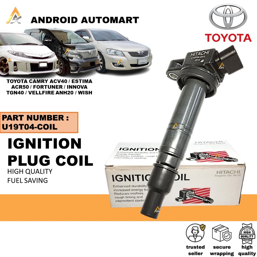 HITACHI TOYOTA CAMRY ACV40/ESTIMA ACR50/FORTUNER/INNOVA Ignition Plug ...