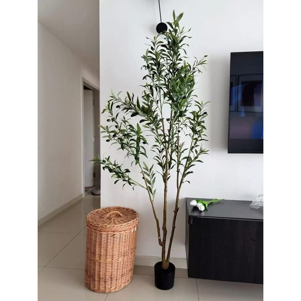 Artificial Olive Tree 5FT Tall / Olive Trees Indoor Fake Potted Plant ...