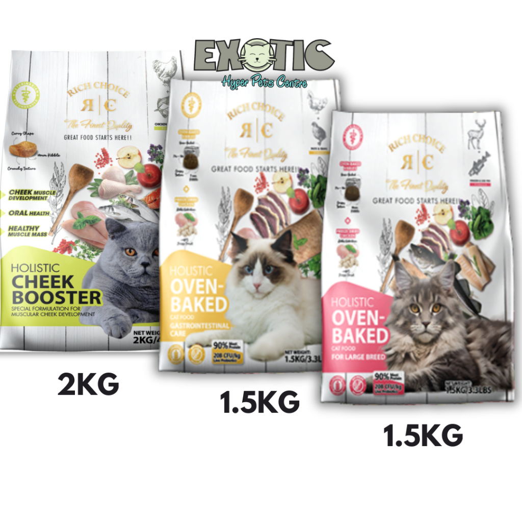 RICH CHOICE Makanan Kucing Kering / Cat Food Kibbles - 1kg (Repack)/1 ...