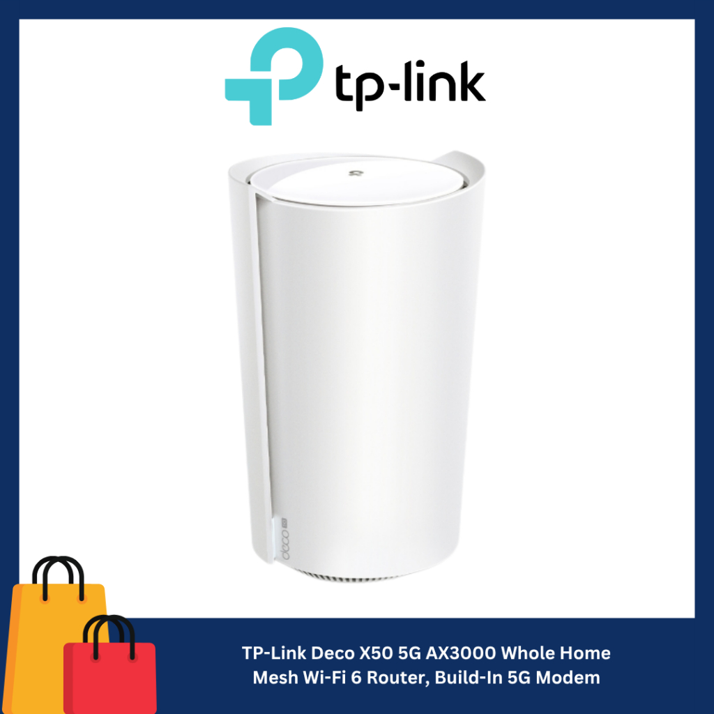 TP-Link Deco X50 5G AX3000 Whole Home Mesh Wi-Fi 6 Router, Build-In 5G ...