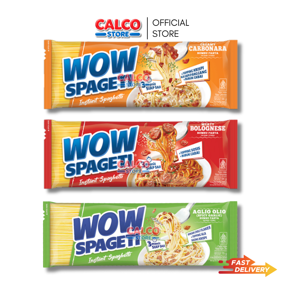 WOW Spageti 1pcs – Viral Halal Instant Spaghetti (Bolognese / Carbonara ...