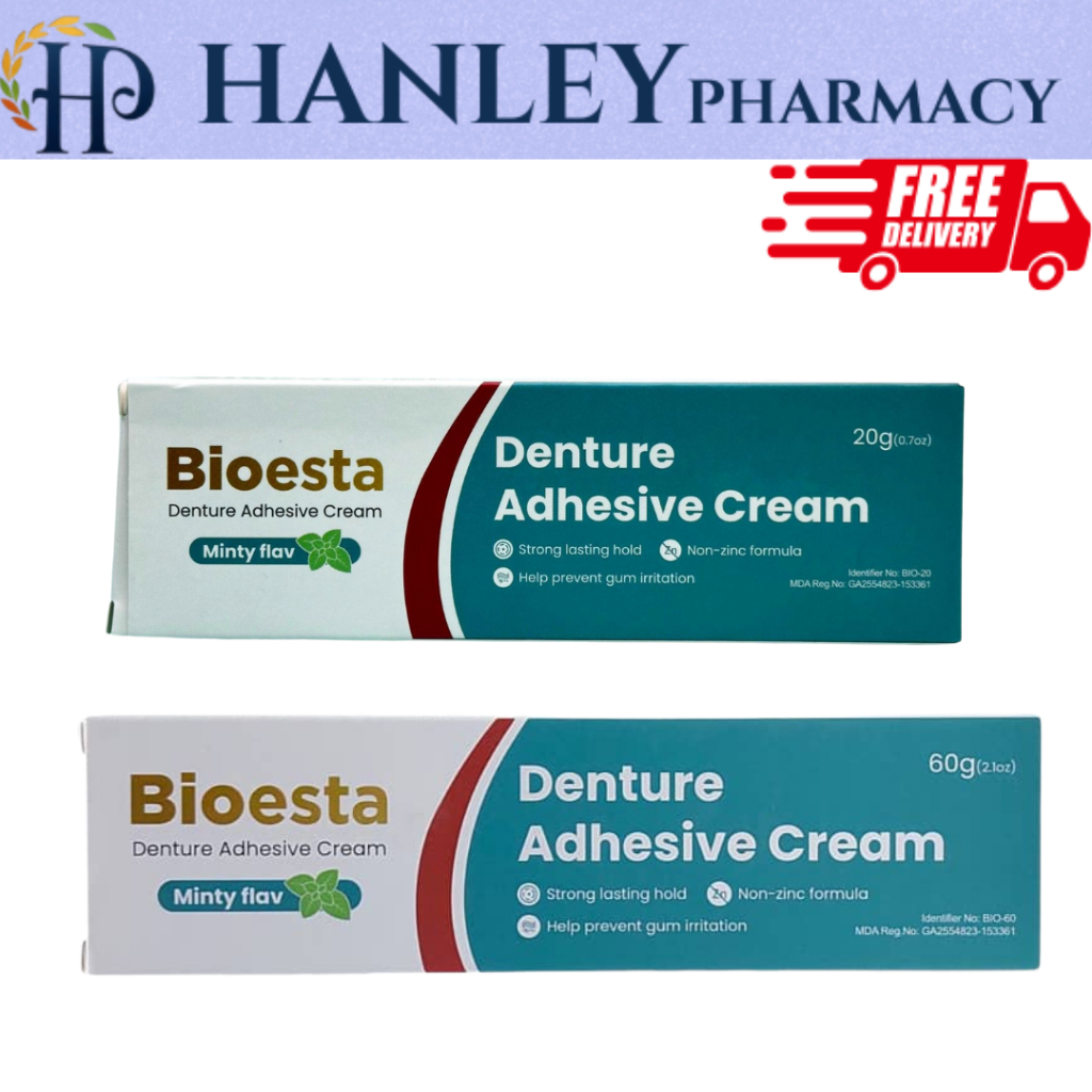 BIOESTA DENTURE ADHESIVE CREAM MINTY FLAVOUR 20G/60G | Shopee Malaysia