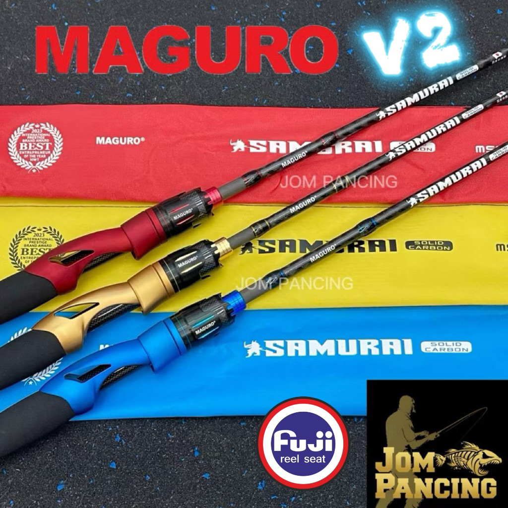 Maguro Rod Solid Carbon Samurai Maguro Light Jigging Rod MAGURO