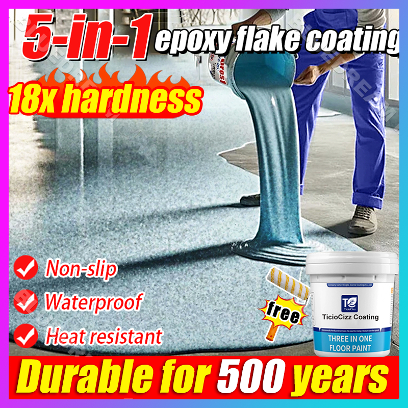5 in 1 epoxy flake coating epoxy floor coating tile coating Wear ...