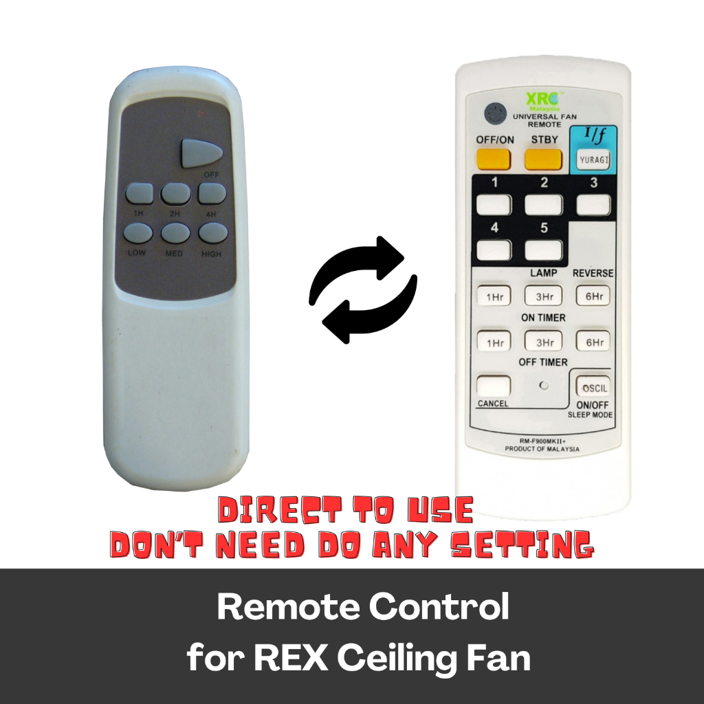 [READY STOCK | FAST SHIPMENT] Universal Fan Remote Control REX Ceiling ...