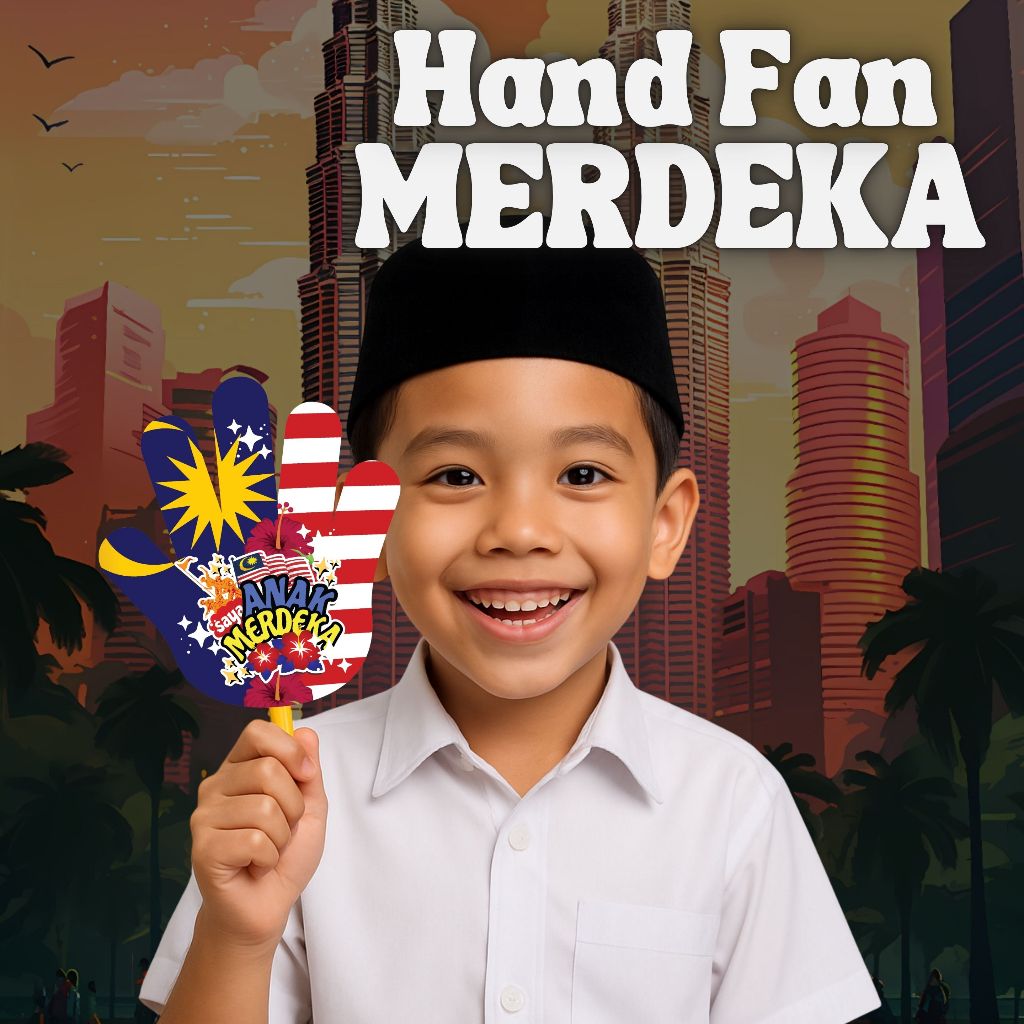 HAND FAN KALIS AIR I KIPAS TANGAN MERDEKA 2025 EDISI KHAS SESUAI UNTUK ...