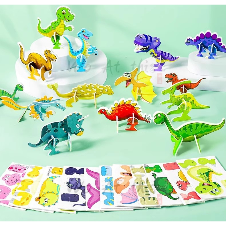 （30PCS）3D Paper Puzzle/Teka-Teki Anak Patung Kertas 3D/Children Puzzle ...