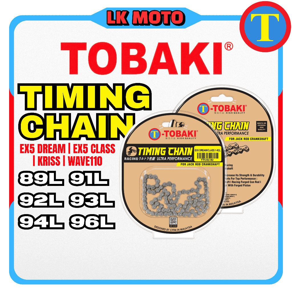 TOBAKI RACING TIMING CHAIN EX5 DREAM CLASS KRISS RACING/SPECIAL CUSTOM ...