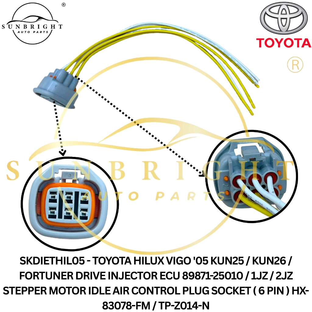 HILUX VIGO '05 KUN25/KUN26/FORTUNER DRIVE INJECTOR ECU 89871-25010/1JZ ...