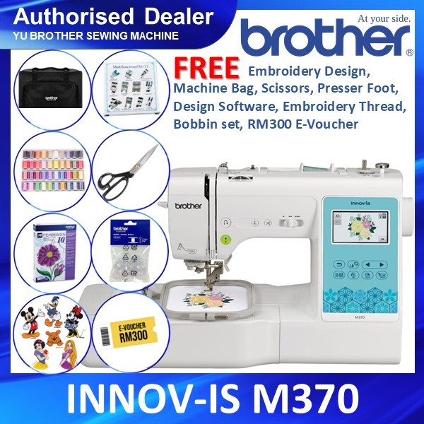 🌸Ready Stock🌸 Brother M370 INNOV-IS Sewing and Embroidery Machine ...