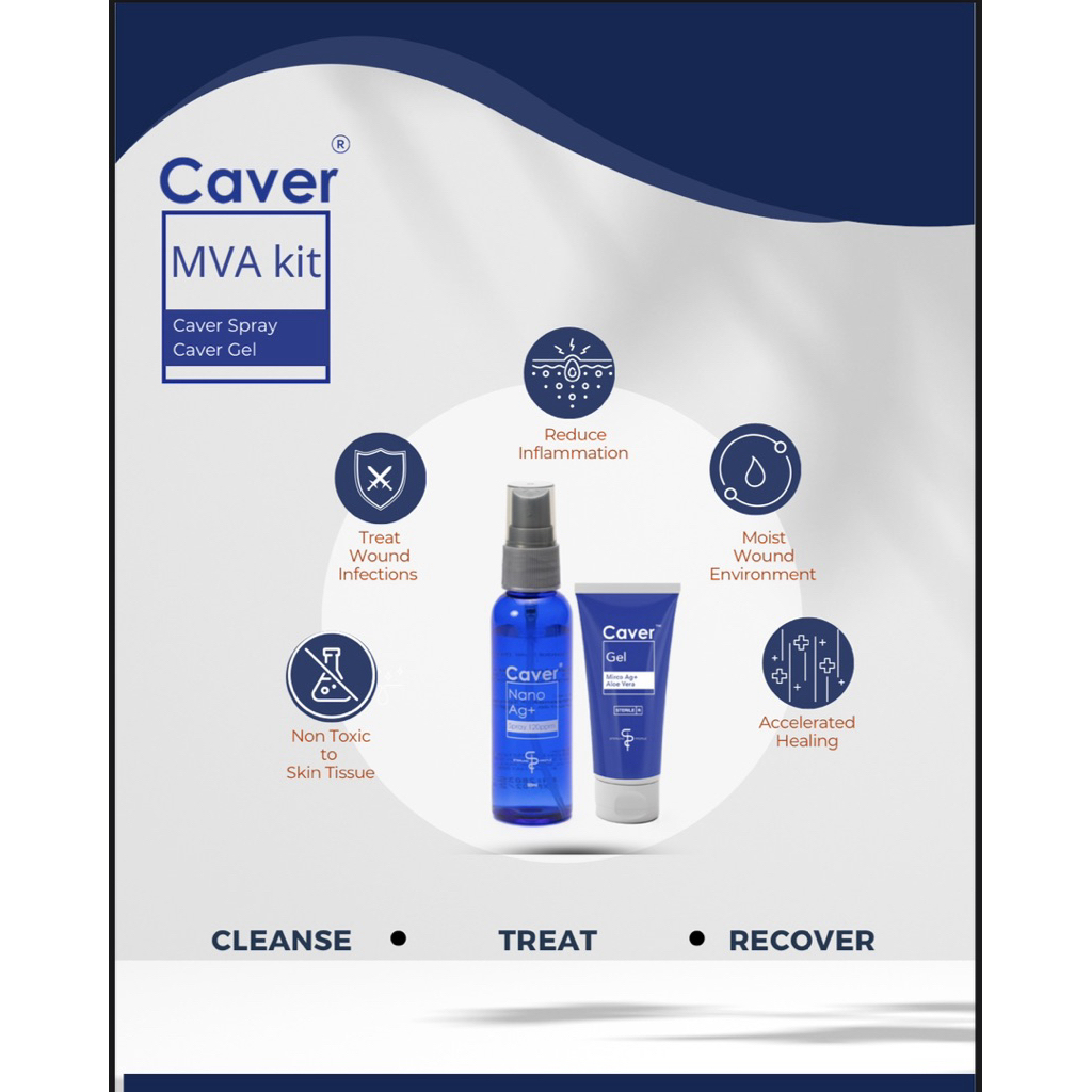 CAVER MVA KIT | CAVER NANOAG+ SPRAY 50ML + CAVER GEL 10G | Shopee Malaysia