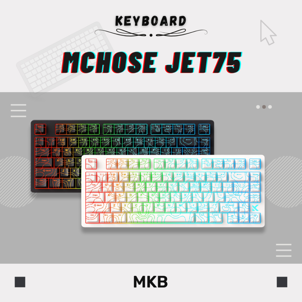 Mchose Jet 75 75% Layout Hot-Swap Magnetic Switch Custom RGB 8K Polling ...