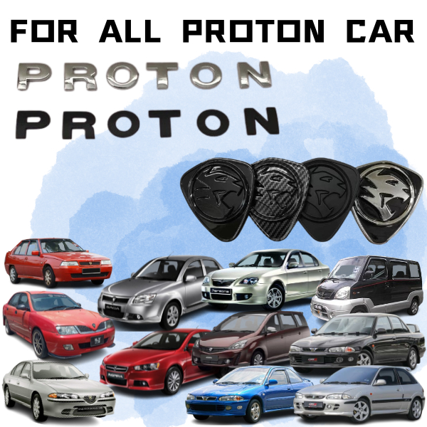 Proton 5D Logo Emblem 2 PCS For Proton Waja Persona FLX Perdana Saga ...