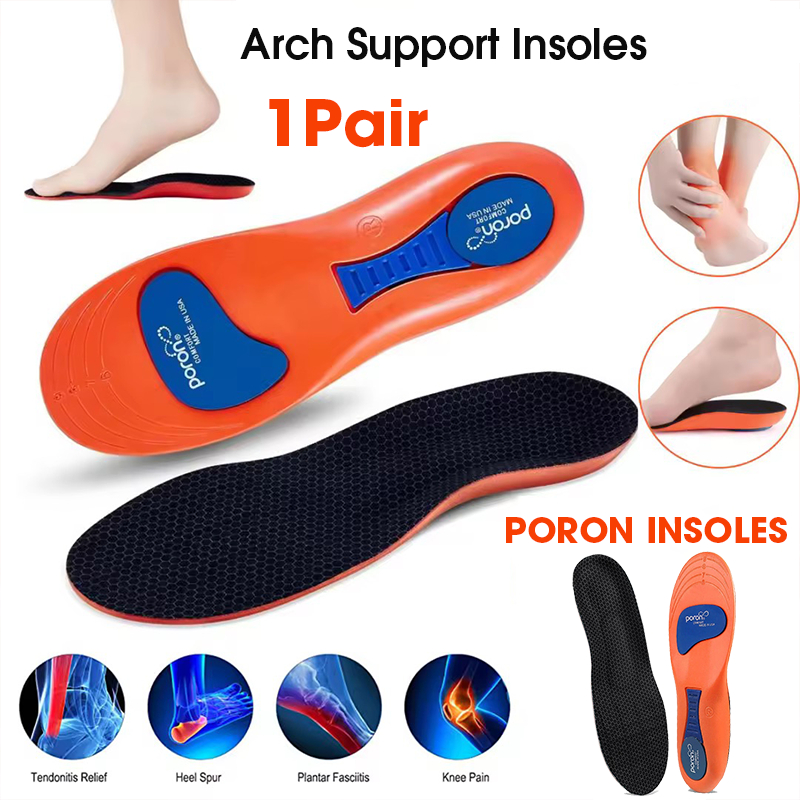 1 Pair Arch Support Insoles Sports Insoles Orthotic Half Insoles Flat ...
