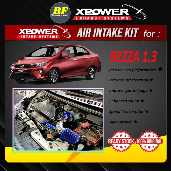 XPower Air Intake System Perodua Bezza 1.3 With Open Pod Filter Tambah ...