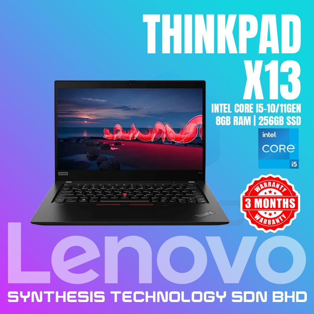 LENOVO THINKPAD X13 GEN1 INTEL I5-10/11GEN 8GB RAM + 256GB SSD ...