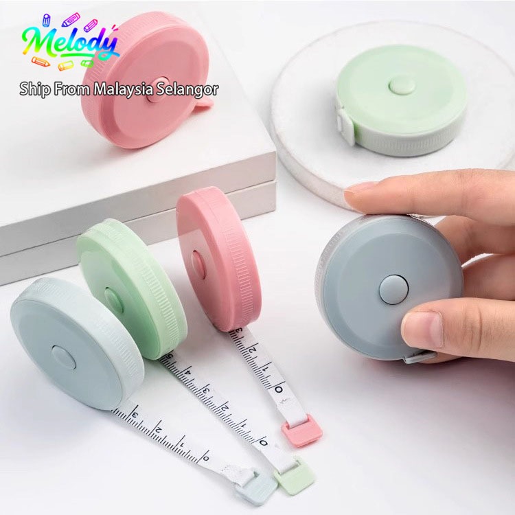 Macaron 1.5m Tape Measure - Automatic Retractable, Mini Cloth Measuring ...
