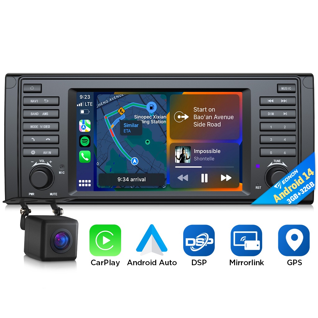 Eonon BMW E39 Android 14 Android Player 3+32G Apple CarPlay Android ...