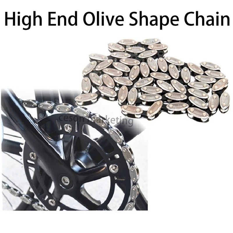 Bicycle Vintage Olive Shape Chain Rantai Basikal Cycling Bike High End ...