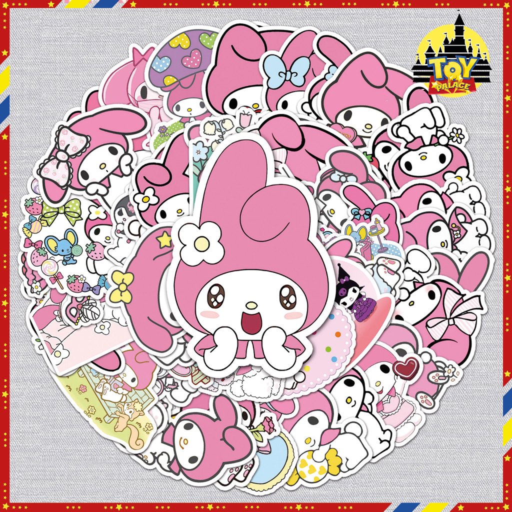 50 Piece Funny Melody DIY Waterproof Stickers For Laptop Phone Creative ...