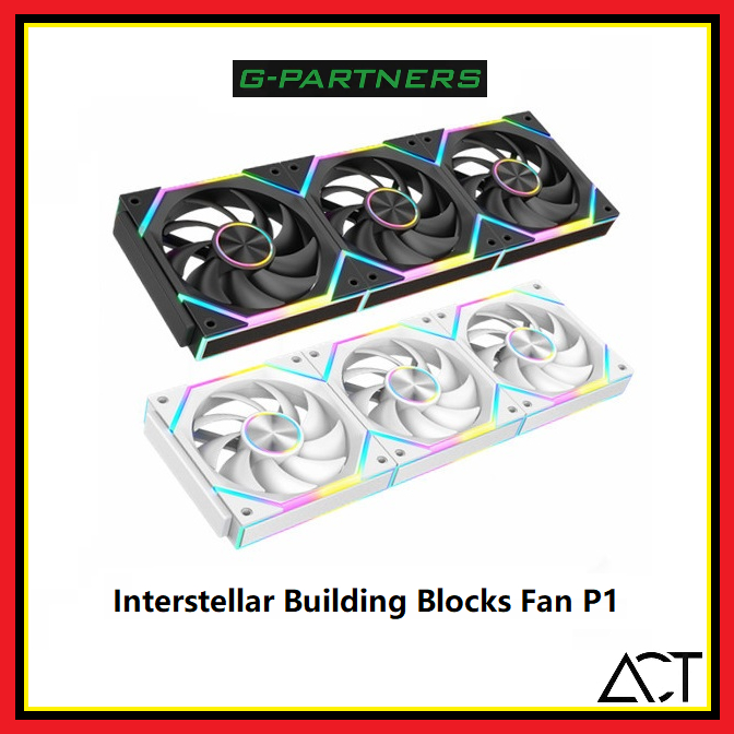 G-PARTNERS Interstellar P1 ARGB 3Pin PWM 12cm Fan / Splicing / Building ...