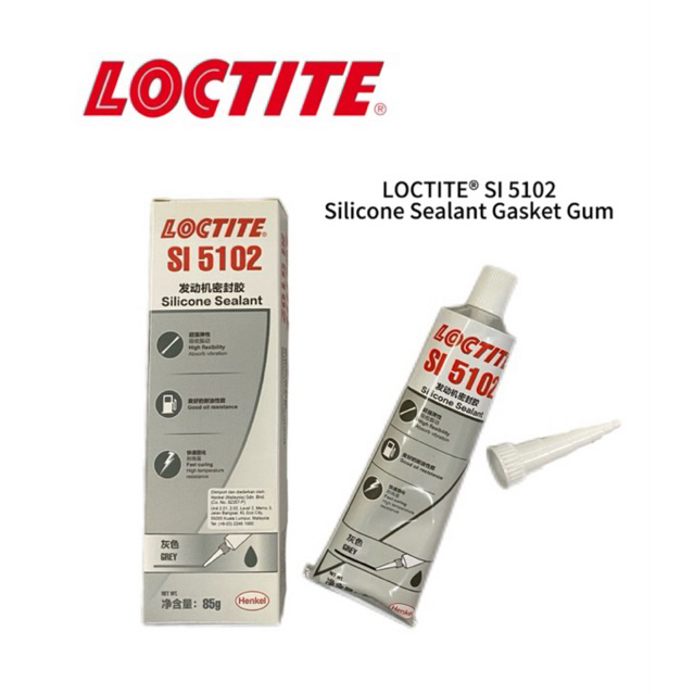 LOCTITE® SI 5102 Silicone Sealant Gasket Gum (GREY COLOR) | Shopee Malaysia