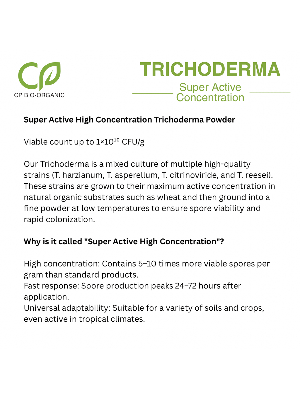 TRICHODERMA Super Active Concentration - 1KG | Shopee Malaysia