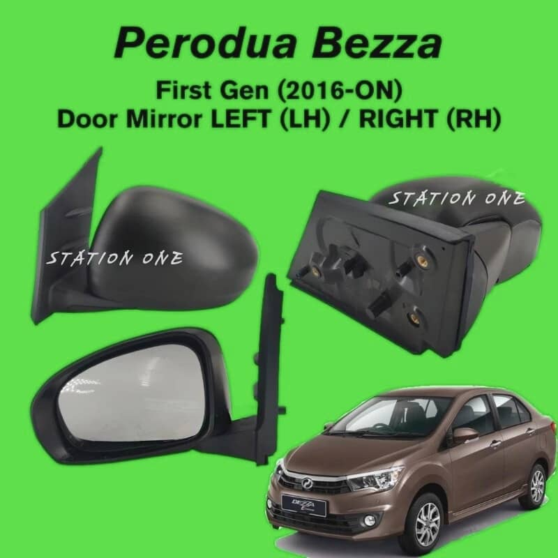 Perodua Bezza First Gen (2016-ON) Door Side Mirror (Manual) | Shopee ...