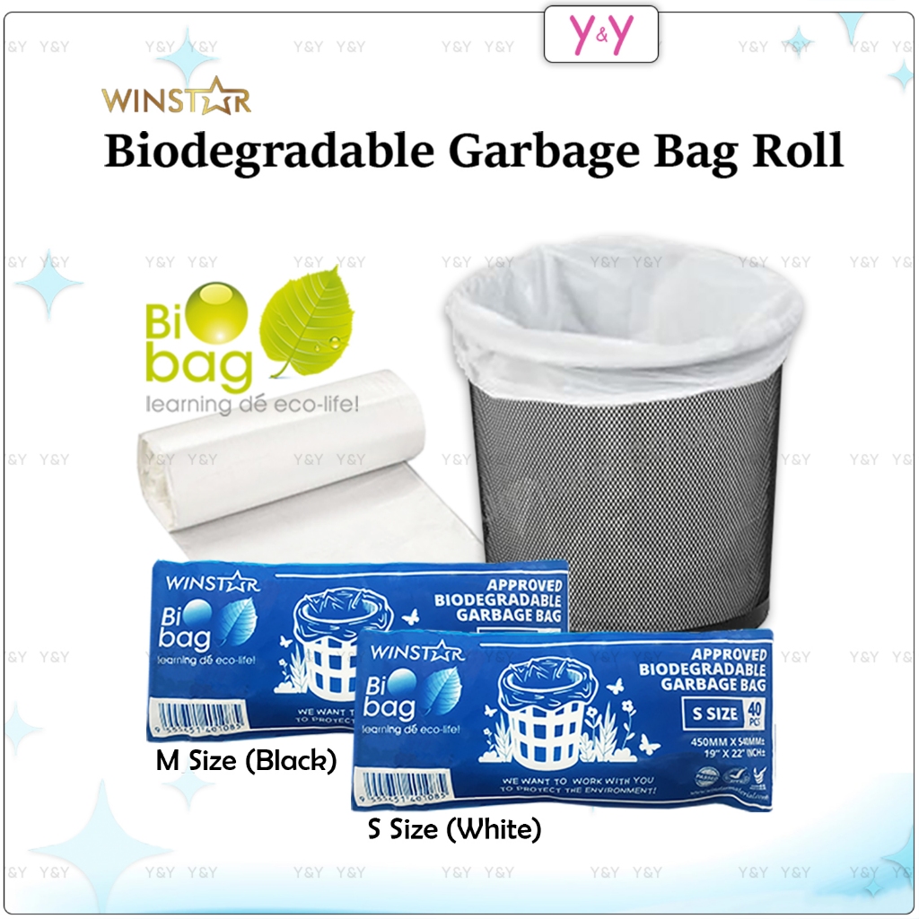 Winstar Biodegradable Garbage Bag Roll / Plastic Garbage Sack / Rubbish ...