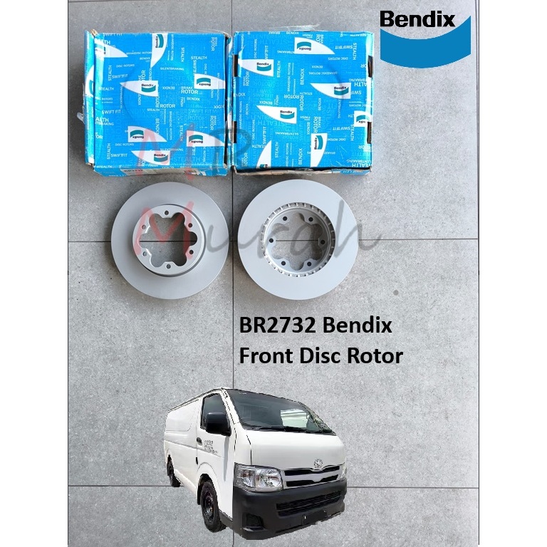Bendix BR2732 Front Disc Rotor Toyota Hiace KDH200, TRH203 (depan ...