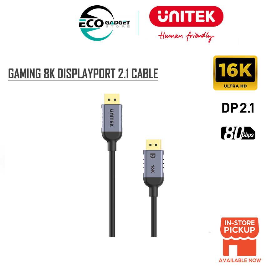 Cavo DisplayPort 2.1 In Fibra Ottica 5m, 16K@60Hz, 8K@120Hz, 4K@240Hz, 40Gbps, Per RTX 4090 E RX 7900 XTX