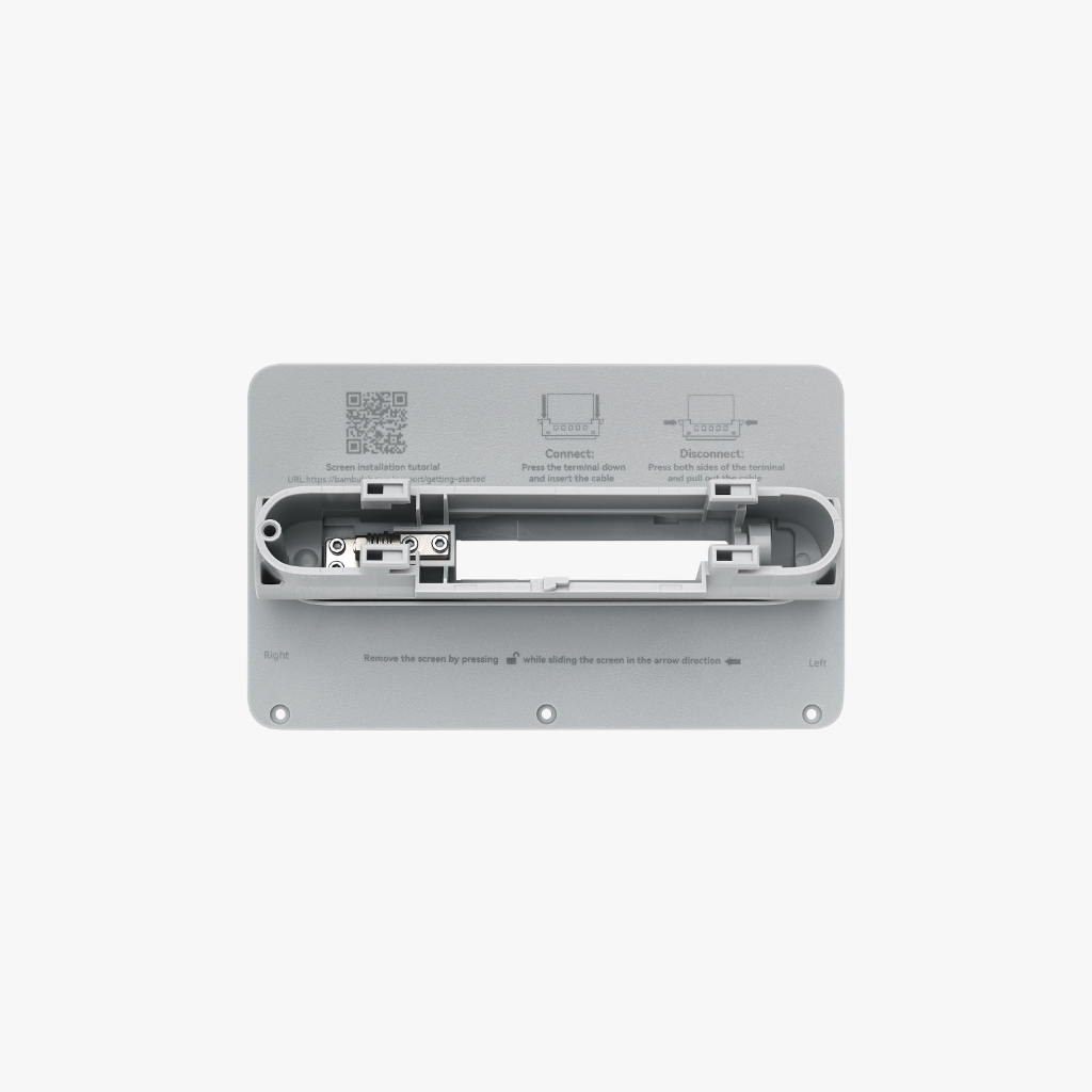 Display Rear Housing with Hinge - X1 Series 3D Printer